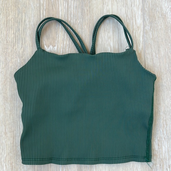 Carbon 38 Matching Set Ribbed 7/8 Leggings + Bra Top - Picture 11 of 13